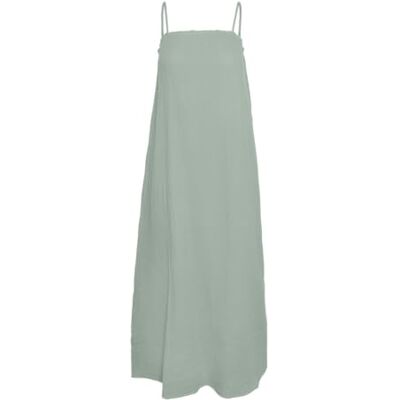 VERO MODA Dames Vmnatali Singlet Dress WVN Ga SPE lange jurk, Silt Green., S VERO MODA Dames Vmnatali Singlet Dress WVN Ga SPE lange jurk, Silt Green., S