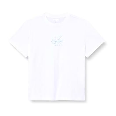 Calvin Jeans Dames SS Classic FIT TEE LV047C863G grafische T-shirts, wit (briljant wit), L, Wit (briljant wit), L Calvin Jeans Dames SS Classic FIT TEE LV047C863G grafische T-shirts, wit (briljant wit), L, Wit (briljant wit), L