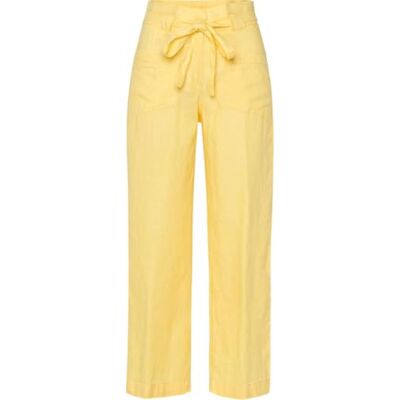 Brax Dames Style Maine S verkorte linnen broek broek broek, banana, 34W / 30L Brax Dames Style Maine S verkorte linnen broek broek broek, banana, 34W / 30L