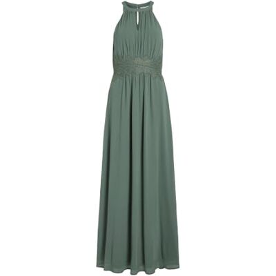 VILA VIMILINA halternek, maxi-jurk NOOS, Laurel Wreath/detail: elastisch, 38 VILA VIMILINA halternek, maxi-jurk NOOS, Laurel Wreath/detail: elastisch, 38
