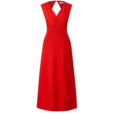 s.Oliver BLACK LABEL Maxi-jurk voor dames van linnenmix, rood 3062, 40 s.Oliver BLACK LABEL Maxi-jurk voor dames van linnenmix, rood 3062, 40