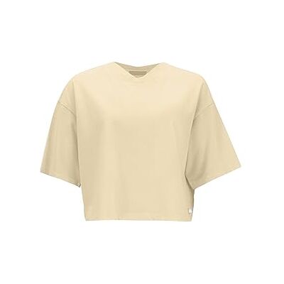 LTB Jeans Dames Lelole Cropped T-shirt, wit 100, L LTB Jeans Dames Lelole Cropped T-shirt, wit 100, L