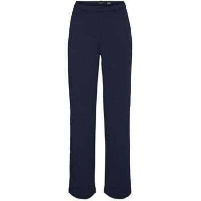 VERO MODA Pieces Vmzamira Mr Slim Straight Pant Ga Tall voor dames, navy blazer, XL / 36L VERO MODA Pieces Vmzamira Mr Slim Straight Pant Ga Tall voor dames, navy blazer, XL / 36L