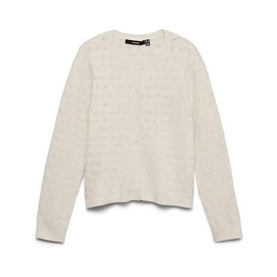VERO MODA Vmdoffy Stitch Ls O-Neck Cardigan Noos VERO MODA Vmdoffy Stitch Ls O-Neck Cardigan Noos