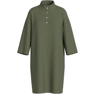 VILA Visiffi High Neck 3/4 Dress/Pb/Dfs, lichtgroen (olivijn), L VILA Visiffi High Neck 3/4 Dress/Pb/Dfs, lichtgroen (olivijn), L