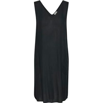 KAFFE Damesjurk met mouwen, V-hals, knielengte, zakken, recht silhouet dames Jurk KAFFE Damesjurk met mouwen, V-hals, knielengte, zakken, recht silhouet dames Jurk