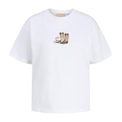 JACK & JONES Jxcana Ss RLX Print Tee JRS, wit (bright white), XS JACK & JONES Jxcana Ss RLX Print Tee JRS, wit (bright white), XS