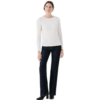 Caroll Pullover met rechte pasvorm, Donkerblauw, M Caroll Pullover met rechte pasvorm, Donkerblauw, M