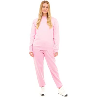 M17 Dames Gerecycleerd Casual Zachte Cosy Fleece Hoodie Jogger Sweatshirt Separates Warme Loungewear, roze, XL M17 Dames Gerecycleerd Casual Zachte Cosy Fleece Hoodie Jogger Sweatshirt Separates Warme Loungewear, roze, XL
