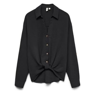 VERO MODA Dames Vmizzy Ls Detail Shirt WVN Btq Ga, zwart, XS, Zwart, XS VERO MODA Dames Vmizzy Ls Detail Shirt WVN Btq Ga, zwart, XS, Zwart, XS