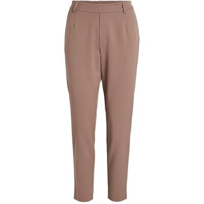 VILA Vivarone Hw Slim Pant-Noos stoffen broek voor dames, Bruin Lentil, 38 VILA Vivarone Hw Slim Pant-Noos stoffen broek voor dames, Bruin Lentil, 38