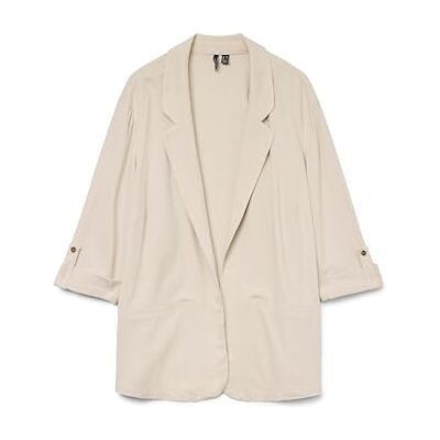 VERO MODA CURVE Damesblazer, Zilvervoering., 44 VERO MODA CURVE Damesblazer, Zilvervoering., 44
