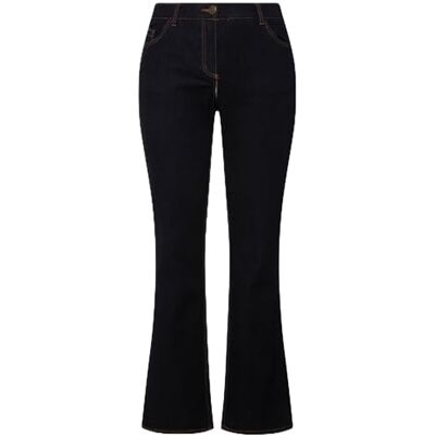 Ulla Popken , Dames grote maten, bootcut-jeans, donkerblauw (dark blue denim), 38W x 34L Ulla Popken , Dames grote maten, bootcut-jeans, donkerblauw (dark blue denim), 38W x 34L