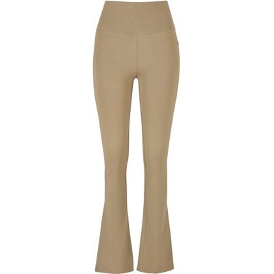 Urban Classics Dameslegging van biologisch katoen, hoge tailleband, nauwsluitend met wijde pijpen, organic stretch jersey bootcut leggings, in 3 kleuren, maten XS 5XL, Kaki, XXL Urban Classics Dameslegging van biologisch katoen, hoge tailleband, nauwsluitend met wijde pijpen, organic stretch jersey bootcut leggings, in 3 kleuren, maten XS 5XL, Kaki, XXL