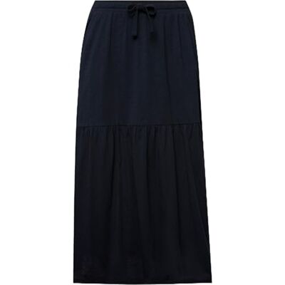 Ulla Popken , Dames grote maten, jersey rok met volant, marineblauw, 46-48 Ulla Popken , Dames grote maten, jersey rok met volant, marineblauw, 46-48