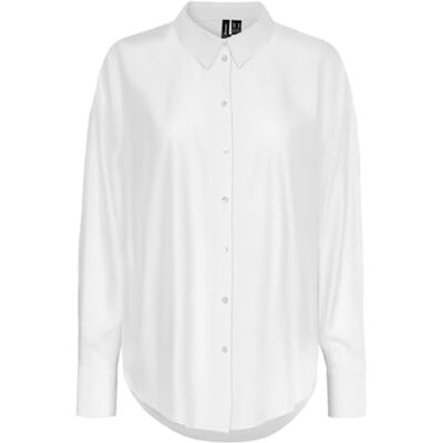 VERO MODA VMNORA LS Oversize shirt WVN GA NOOS, wit (bright white), XL VERO MODA VMNORA LS Oversize shirt WVN GA NOOS, wit (bright white), XL