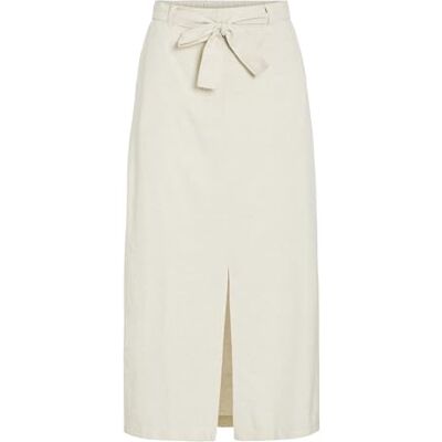 VILA Viprisilla Midi Pencil Skirt, Super Light Natuurlijke Melan, 42 VILA Viprisilla Midi Pencil Skirt, Super Light Natuurlijke Melan, 42