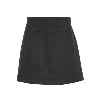 ICHI IHWooly Minirok voor dames, A-lijn, minirok met A-lijn, donkergrijs melange (200319), 38 ICHI IHWooly Minirok voor dames, A-lijn, minirok met A-lijn, donkergrijs melange (200319), 38