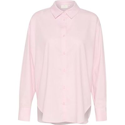 KAFFE Women's Shirt Casual Fit Tie Waist Long Sleeves Buttons Hip Length dames Shirt KAFFE Women's Shirt Casual Fit Tie Waist Long Sleeves Buttons Hip Length dames Shirt