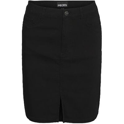 PIECES PCSKIN HW Minirok voor dames, zwart, XL PIECES PCSKIN HW Minirok voor dames, zwart, XL