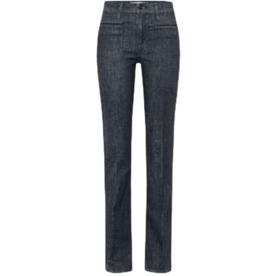 Brax Shakira Vintage Stretch Denim Organic Cotton Jeans voor dames, Used Dark Grey, 36W x 30L Brax Shakira Vintage Stretch Denim Organic Cotton Jeans voor dames, Used Dark Grey, 36W x 30L
