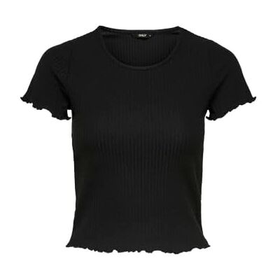 ONLY dames T-Shirt Onlemma S/S Short Top Noos Jrs,Zwart,XL ONLY dames T-Shirt Onlemma S/S Short Top Noos Jrs,Zwart,XL