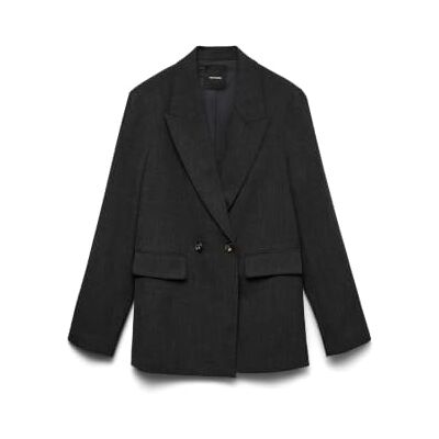 VERO MODA Vmbestie Ls Loose Blazer Noos, dark grey melange, XL VERO MODA Vmbestie Ls Loose Blazer Noos, dark grey melange, XL