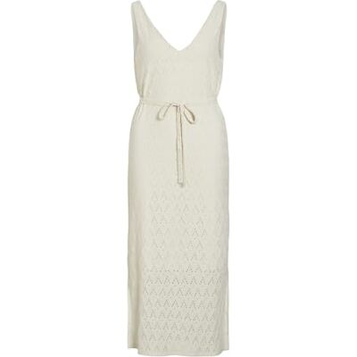 VILA Dames Viamalina V-hals S/L Midi Dress/Pb, berk, L VILA Dames Viamalina V-hals S/L Midi Dress/Pb, berk, L
