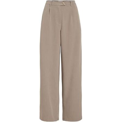 VILA Visiffe Hw Wide Pants Noos, falcon, 44W / 32L VILA Visiffe Hw Wide Pants Noos, falcon, 44W / 32L