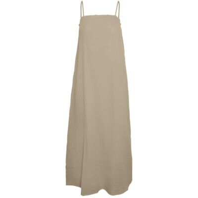 VERO MODA Dames Vmnatali Singlet Dress WVN Ga SPE lange jurk, Irish Cream, S VERO MODA Dames Vmnatali Singlet Dress WVN Ga SPE lange jurk, Irish Cream, S