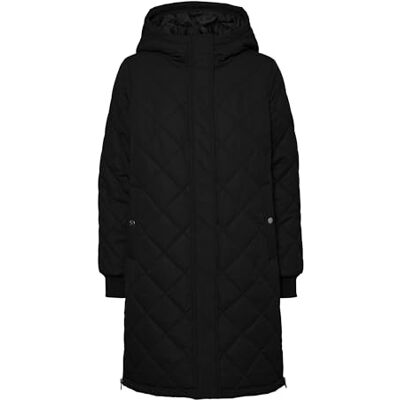 VERO MODA Women Long Puffer Jacket Winter Coat Quilted Parka with Hood Warm Padded VMLOUISE VERO MODA Women Long Puffer Jacket Winter Coat Quilted Parka with Hood Warm Padded VMLOUISE