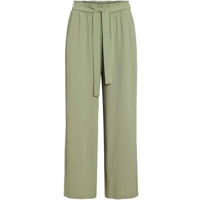 VILA Vijosa Belted Culotte Pants Noos, oil green, 38 VILA Vijosa Belted Culotte Pants Noos, oil green, 38