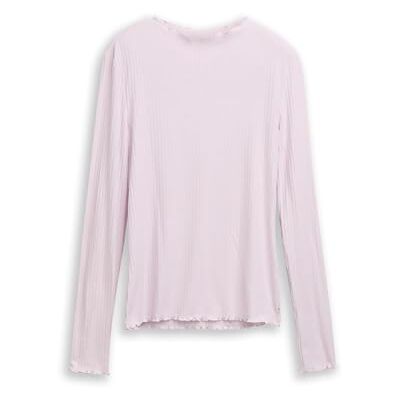 Tom Tailor Denim T-shirt met lange mouwen voor dames, 33972 Lilac Fog, M Tom Tailor Denim T-shirt met lange mouwen voor dames, 33972 Lilac Fog, M