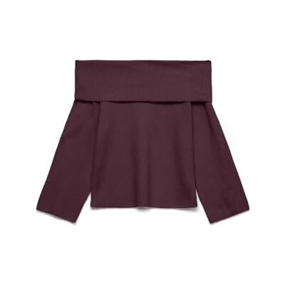 VERO MODA Vmaries Ls Offshoulder Pullover Bf, Winetasting, M VERO MODA Vmaries Ls Offshoulder Pullover Bf, Winetasting, M