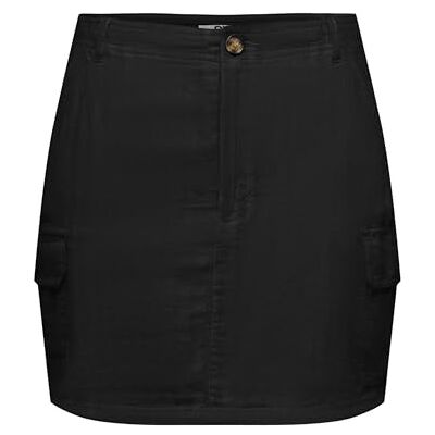 ONLY Dames Onlmalfy-Caro Linen Short Skirt PNT minirok, zwart, S ONLY Dames Onlmalfy-Caro Linen Short Skirt PNT minirok, zwart, S