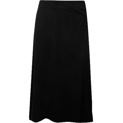 Ulla Popken Damesrok met bijzondere knoopdetails, 829360 rok, zwart, 46-48 Ulla Popken Damesrok met bijzondere knoopdetails, 829360 rok, zwart, 46-48