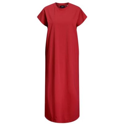 JACK & JONES Jxastrid Boxy Sl Dress JRS Sn, Racing rood, XS JACK & JONES Jxastrid Boxy Sl Dress JRS Sn, Racing rood, XS