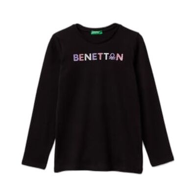 Benetton Lange mouwen T-shirt Biologisch katoen - T-shirt Benetton Lange mouwen T-shirt Biologisch katoen - T-shirt