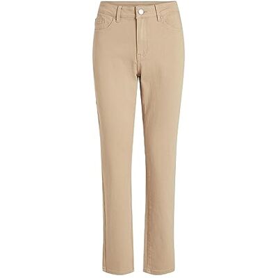 VILA Dames VISTRAY RW Jeans Color Denim NOOS Broek, Sesame, 42/32, sesam, 42W x 32L VILA Dames VISTRAY RW Jeans Color Denim NOOS Broek, Sesame, 42/32, sesam, 42W x 32L