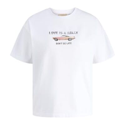 JACK & JONES Jxcana Ss RLX Print Tee JRS, wit (bright white), XS JACK & JONES Jxcana Ss RLX Print Tee JRS, wit (bright white), XS