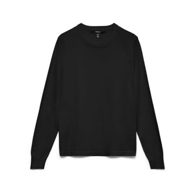 VERO MODA Dames Vmsilje LS O-hals Pullover Noos, zwart, L, Zwart, L VERO MODA Dames Vmsilje LS O-hals Pullover Noos, zwart, L, Zwart, L