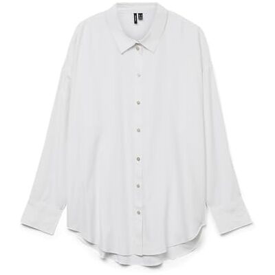 VERO MODA Dames Vmnora LS Oversize Shirt WVN Ga Noos blouse met lange mouwen, helder wit, XS, Helder Wit, XS VERO MODA Dames Vmnora LS Oversize Shirt WVN Ga Noos blouse met lange mouwen, helder wit, XS, Helder Wit, XS