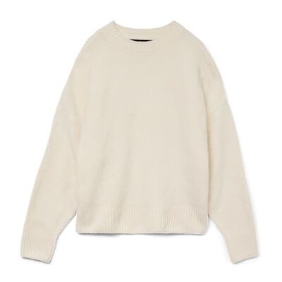 VERO MODA VMBOOM LS O-Neck Pullover GA NOOS, berken/details: melange, XL VERO MODA VMBOOM LS O-Neck Pullover GA NOOS, berken/details: melange, XL