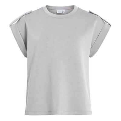 VILA Visiffi O-hals Cap Sleeve Top/Pb, lichtgrijs gem., XS VILA Visiffi O-hals Cap Sleeve Top/Pb, lichtgrijs gem., XS