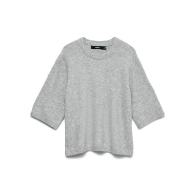 VERO MODA Vmboom 2/4 O-Nk Oversize trui Ga Noos, lichtgrijs gem., L VERO MODA Vmboom 2/4 O-Nk Oversize trui Ga Noos, lichtgrijs gem., L