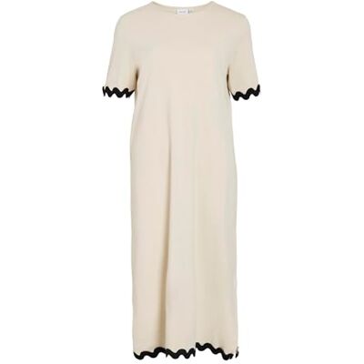 VILA Vicalisa O-Neck S/S Midi Dress/R, berk, S VILA Vicalisa O-Neck S/S Midi Dress/R, berk, S