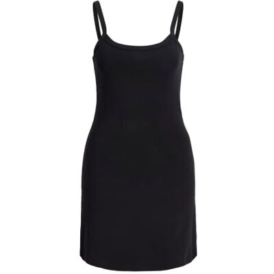JACK & JONES Jxkaylee STR SL mini-jurk JRS Ln, zwart, XS JACK & JONES Jxkaylee STR SL mini-jurk JRS Ln, zwart, XS