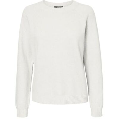 VERO MODA VMDOFFYSHINE LS O-Neck Blouse REP NOOS, Snow White/Detail:w. Silver Lurex, XL VERO MODA VMDOFFYSHINE LS O-Neck Blouse REP NOOS, Snow White/Detail:w. Silver Lurex, XL