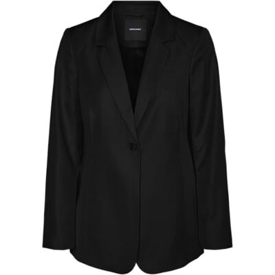 VERO MODA Vmtara Ls Fitted Slit Boo Blazer voor dames, zwart, 38 VERO MODA Vmtara Ls Fitted Slit Boo Blazer voor dames, zwart, 38