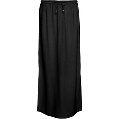 VERO MODA VMMYMILO M/W Slited Long Skirt WVN GA, zwart, XL VERO MODA VMMYMILO M/W Slited Long Skirt WVN GA, zwart, XL